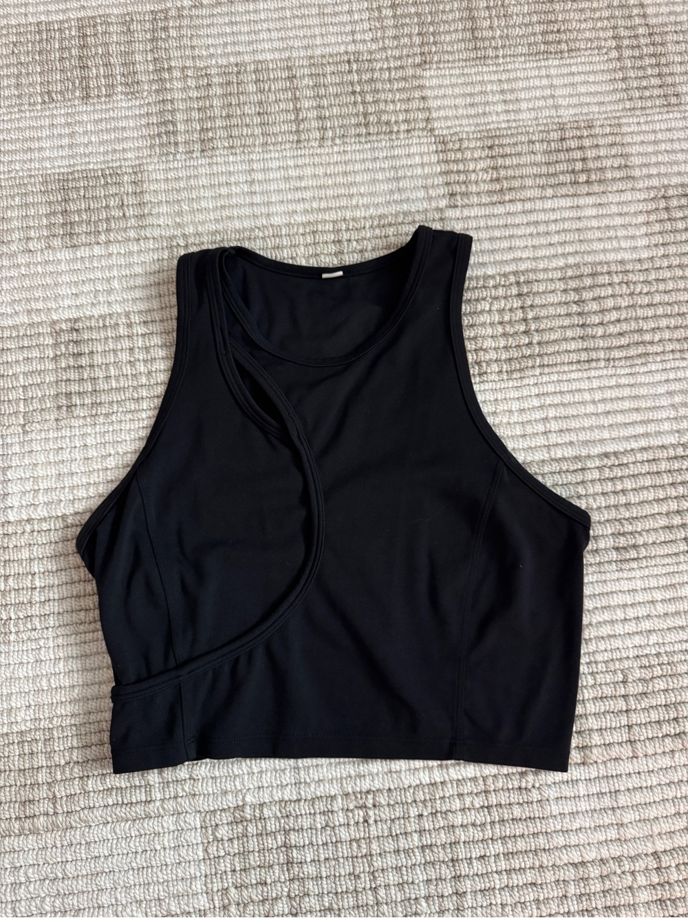 Lululemon Black Cropped Tank Top